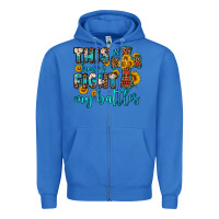 True Royal this is how i fight my battles Zipper Hoodie - OliviaCreatesArt