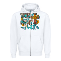 White this is how i fight my battles Zipper Hoodie - OliviaCreatesArt