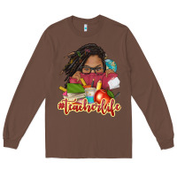 Afro Woman Teacher Life Long Sleeve Tee | Teevron