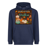 Navy sweater weather tumbler Heavyweight Hoodie - BundleAndBundleShop