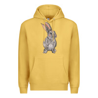 Antique Gold Easter bunny Premium Hoodie - OliviaCreatesArt