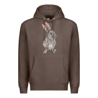 Coffee Easter bunny Premium Hoodie - OliviaCreatesArt