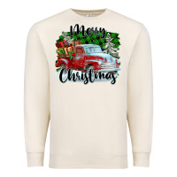 Sandshell Merry Christmas Truck With Gifts Premium Sweatshirt - FaDigitalArtStudio