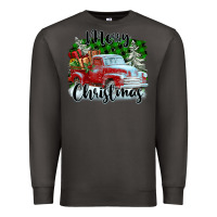 Smoke Merry Christmas Truck With Gifts Premium Sweatshirt - FaDigitalArtStudio
