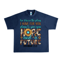 Navy for i know the plans i have for you plans to give you hope and a futur Urban Heavy Tee - JahusDesignShop