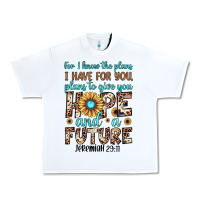 White for i know the plans i have for you plans to give you hope and a futur Urban Heavy Tee - JahusDesignShop