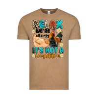 Vintage Coffee relax we're all crazy it's not a competition Vintage Tee - Artiststas