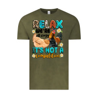 Vintage Olive relax we're all crazy it's not a competition Vintage Tee - Artiststas