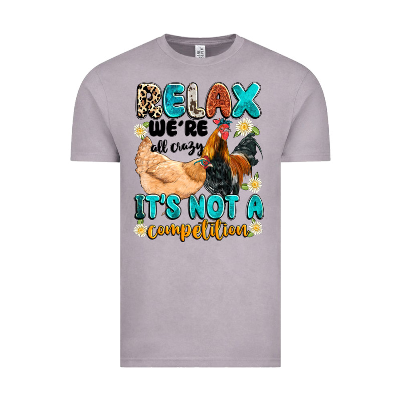 Relax We're All Crazy It's Not A Competition Vintage Tee by Artiststas | Teevron