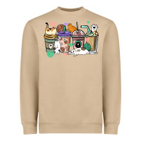 Mushroom Cat coffee cups Heavyweight Sweatshirt - HowdyJamesFarm