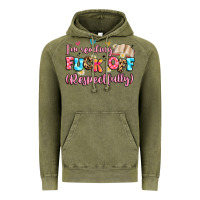 Vintage Olive i'm reading fuck off respectfully Vintage Hoodie - Artiststas