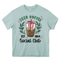 Arona iced coffee social club Heavy Core Tee - MaliasSmallBusiness
