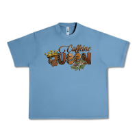 Pebble Blue caffeine queen Urban Heavy Tee - BarkalooDesign