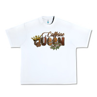 White caffeine queen Urban Heavy Tee - BarkalooDesign