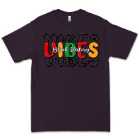 Plum black history vibes Premium Tee - MaliasSmallBusiness