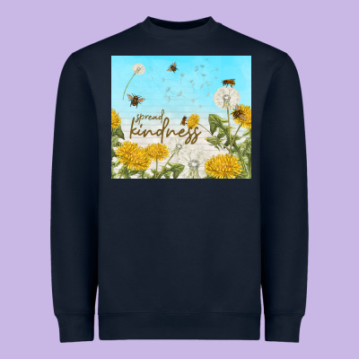 Spread Kindness With Dandelions Heavyweight Sweatshirt Designed By Tumblerdesignbyshophia