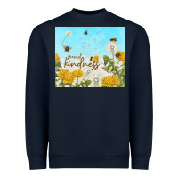 Navy spread kindness with dandelions Heavyweight Sweatshirt - TumblerDesignByShophia
