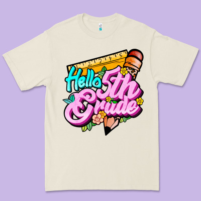 Hello 5th Grade Premium Tee Designed By Jahusdesignshop