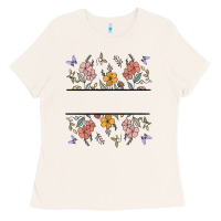 Bone wildflower your text here Ladies Tee - MaliasSmallBusiness