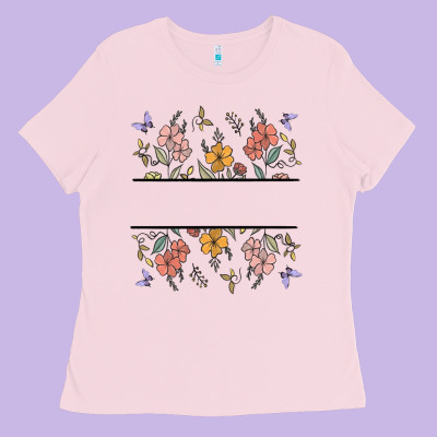 Wildflower Your Text Here Ladies Tee Designed By Maliassmallbusiness