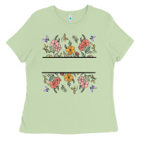 Matcha wildflower your text here Ladies Tee - MaliasSmallBusiness