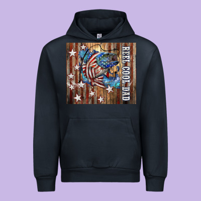 Western Reel Cool Dad American Urban Hoodie Designed By Lillyallendesigns