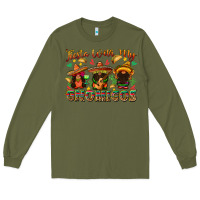 Army Green fiesta with my gnomigos Long Sleeve Tee - texasbilliewilder