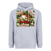Heather Grey baseball brother tumbler Heavyweight Hoodie - BundleAndBundleShop