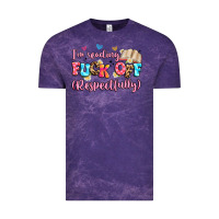 Cloud Purple i'm reading fuck off respectfully Vintage Tee - Artiststas