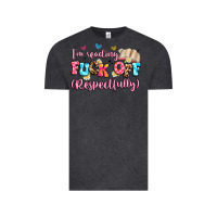 Vintage Black i'm reading fuck off respectfully Vintage Tee - Artiststas