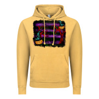 Halloween Witch Hat Backround Vintage Hoodie | Teevron