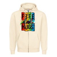 Sandshell free dad hugs Zipper Hoodie - OliviaCreatesArt