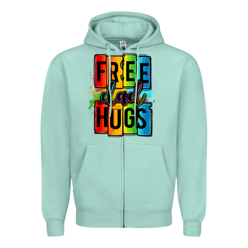 Free Dad Hugs Zipper Hoodie by OliviaCreatesArt | Teevron