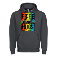 Smoke free dad hugs Zipper Hoodie - OliviaCreatesArt