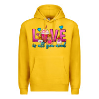 Lemon Love Is All You Need Valentines Day Frappe Coffee Premium Hoodie - FaDigitalArtStudio