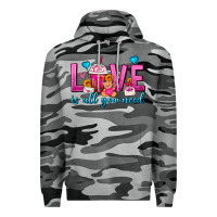 Slate Camo Love Is All You Need Valentines Day Frappe Coffee Premium Hoodie - FaDigitalArtStudio