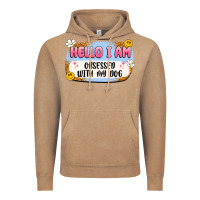 Vintage Coffee hello i am obsessed with my dog Vintage Hoodie - Artiststas