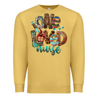 Antique Gold One Loved Nurse Premium Sweatshirt - FaDigitalArtStudio