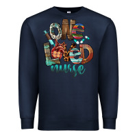 Navy One Loved Nurse Premium Sweatshirt - FaDigitalArtStudio