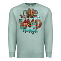 Seafoam One Loved Nurse Premium Sweatshirt - FaDigitalArtStudio