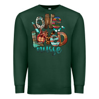 Sports Green One Loved Nurse Premium Sweatshirt - FaDigitalArtStudio