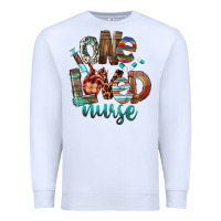 White One Loved Nurse Premium Sweatshirt - FaDigitalArtStudio