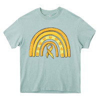 Arona childhood cancer awareness rainbow Heavy Core Tee - MaliasSmallBusiness