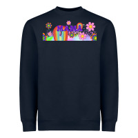 Navy boho retro floral mama Heavyweight Sweatshirt - TumblerDesignByShophia