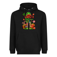 Black santa s helper Heavyweight Hoodie - FaDigitalArtStudio