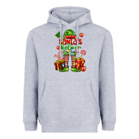 Heather Grey santa s helper Heavyweight Hoodie - FaDigitalArtStudio