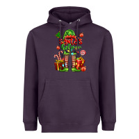 Plum santa s helper Heavyweight Hoodie - FaDigitalArtStudio