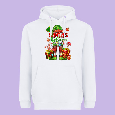 Santa S Helper Heavyweight Hoodie Designed By Fadigitalartstudio