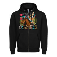 Black long live cowgirls Zipper Hoodie - OliviaCreatesArt