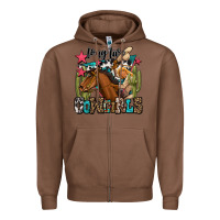 Chestnut long live cowgirls Zipper Hoodie - OliviaCreatesArt